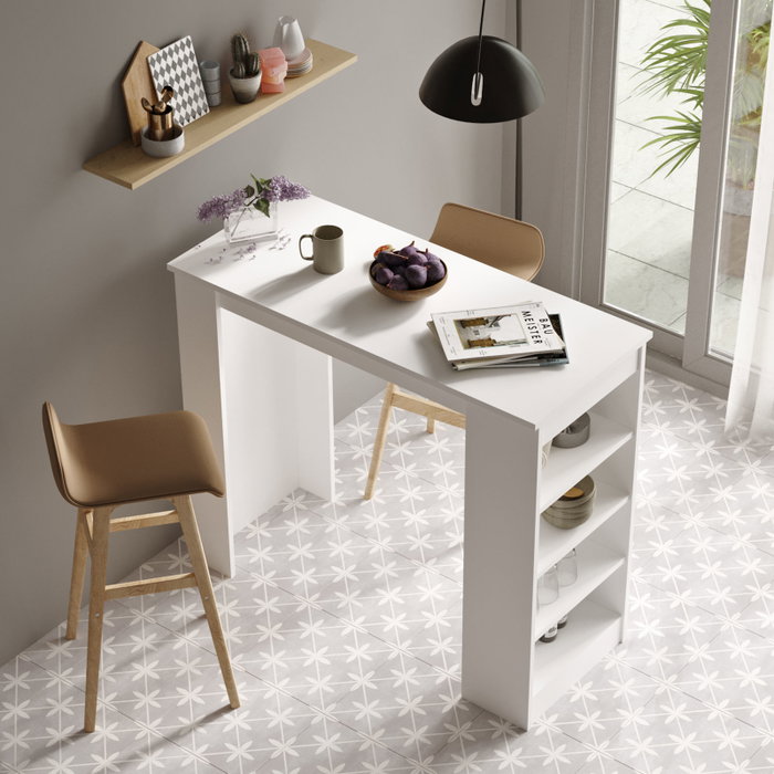 Hanah Home Mesa de bar St1-W Blanca